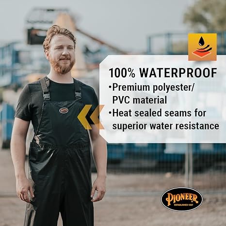 Pioneer Hi Vis Lightweight Waterproof Safety Rain Suit - Reflective Work Rain Gear for Men and Women