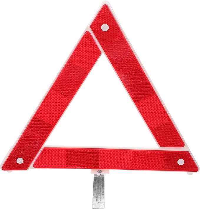 Roadside Kit 2pcs Reflective Car Stop Sign Safety Triangle Foldable Tripod Night Visibility