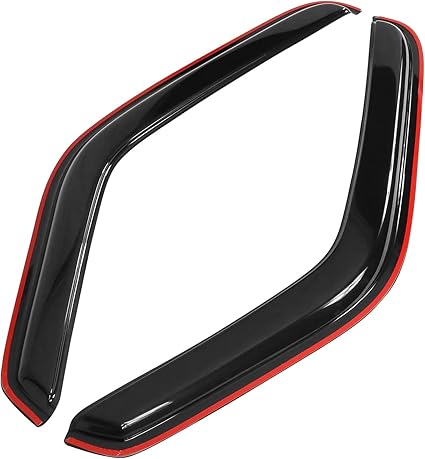 Window Visor Compatible with 1993-2011 Ford Ranger Mazda, in Channel Style Dark Smoke Tint Acrylic Shade Rain Sun Guard Wind Vent Air Deflector by IKON MOTORSPORTS, 1994 1995 1996 1997 1998 1999