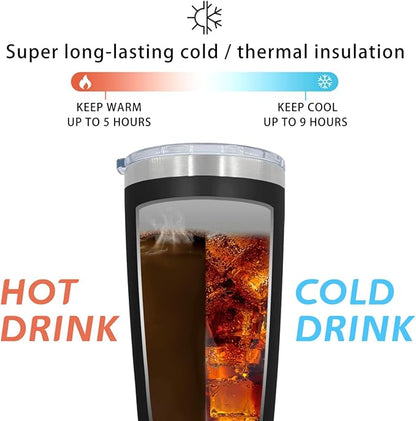 Tumbler Personalized Tumbler Not A Day Over Fabulous Tumbler Insulated Stainless Tumbler with Lids and Straws Christmas Gift for Women for Home, AllBlack9