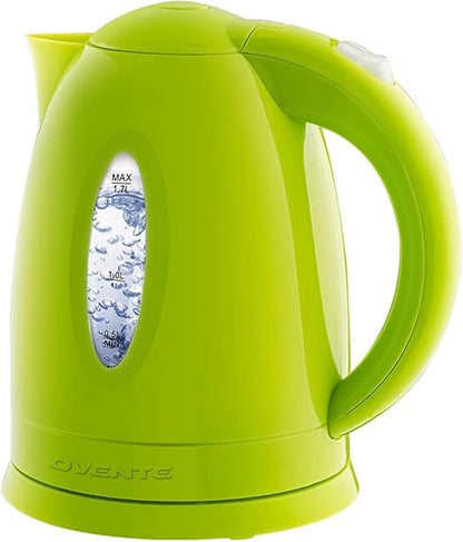 OVENTE Electric Kettle, Hot Water, Heater 1.7 Liter - BPA Free Fast Boiling Cordless Water Warmer - Auto Shut Off Instant Water Boiler for Coffee & Tea Pot - Green KP72G
