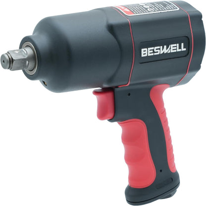 1/2" High Torque Air Impact Wrench with Up to Real 1180 Foot-Pounds Max Loosen Torque Output-BW-112BN
