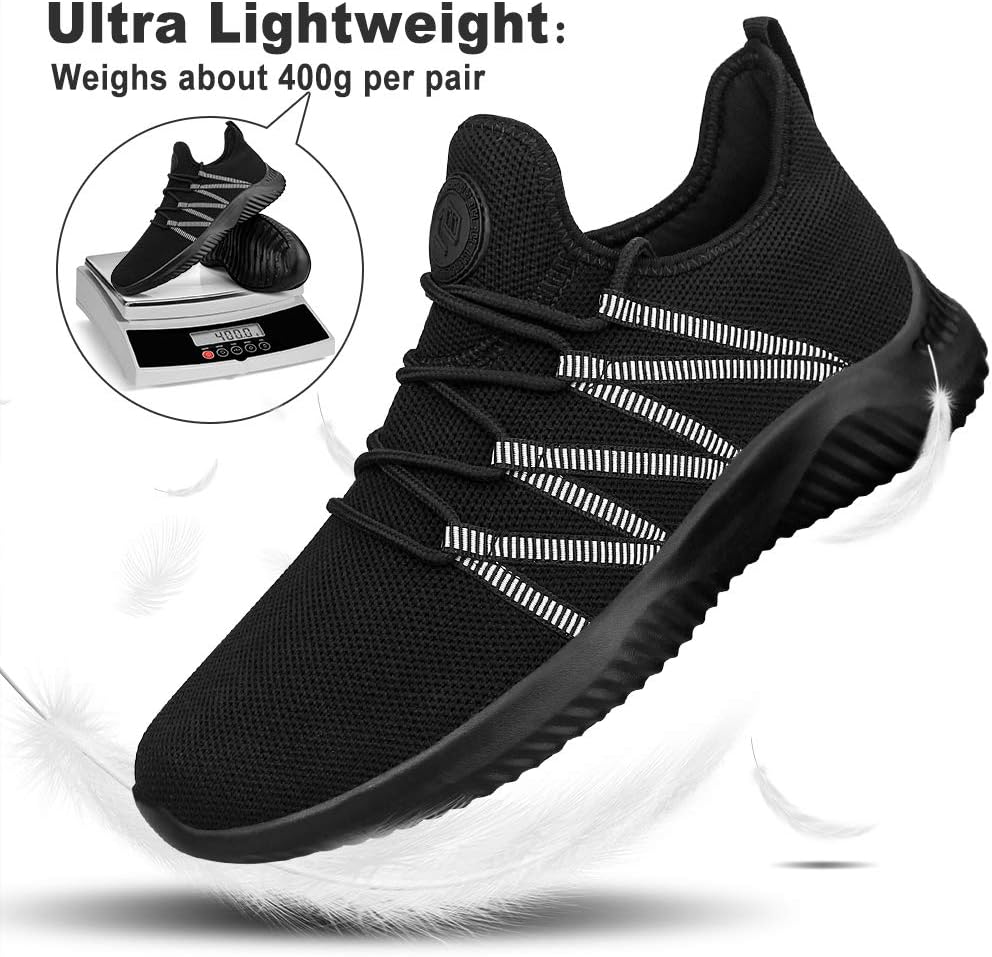 Feethit Men's Breathable Slip-On Running Shoes