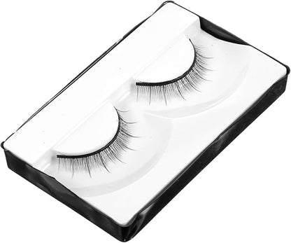 Anneome 1 Pair Doll False Eyelashes Doll Eye Lashes Doll Eyelashes Strips Cosplay Lashes Dolls Accessories Doll Eye Accessories Small Lashes Fake Lashes Crafts Doll Accessory Black