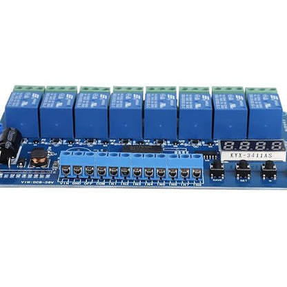 Multifunction Relay, 8-36V 8-Channel Multifunction Time Delay Relay Interface Board Module Optocoupler LED