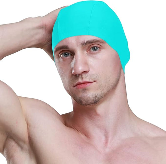 Funny Printed Swimming Cap Elastic Bathing Hat Shower for Men Women Adults Swimming Water Sports Activity