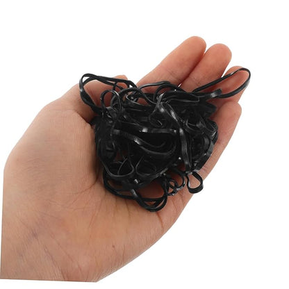 Durable Black Hair Ties for Women Secure Elastic Hair Bands for Salon Updos Perms and Everyday Styling Effortless Grip Ponytail Holders