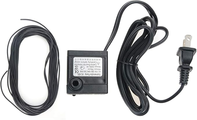 Submersible Water Pump, Ultra Quiet Water Pump Mini Fountain Pump, Underwater Pump 80 GPH (300LH, 4W) for for Fish Tank, Pond, Aquarium, Statuary, Hydroponics