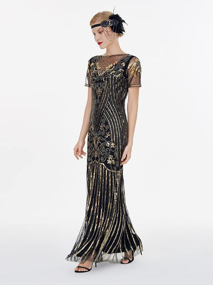 FAIRY COUPLE Women‘s Maxi Long Evening Prom Sequin Dress