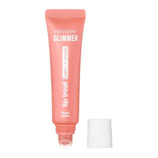Revlon Glimmer Lip Treat Balm + Mask, Overnight Peptide Lip Treatment, Hydrating, 003 Peach Bellini, 0.4 fl oz ( No Original Box )