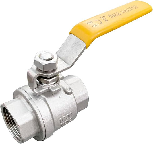 34"" Female Ball Valve NPT Thread 316 Stainless Steel Full Port Ball Valve WOG1000