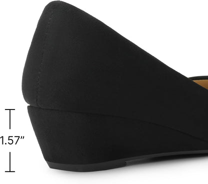 Women's Debbie Mid Wedge Heel Pump Shoes