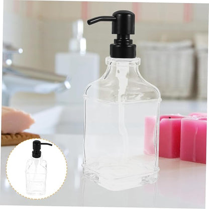 ABOOFAN Transparent Lotion Bottle Shampoo Container Hand Soap Dispenser Home Soap Bottle Liquid Container Soap Dispenser Glass Soap Dispenser Bathroom Soap Dispensers Pump Bottles