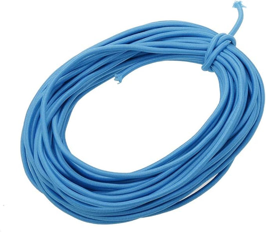 Usew 1/8-Inch (3mm) Blue Heavy Stretch Round String Elastic Cord (Cut of 10 Yards)