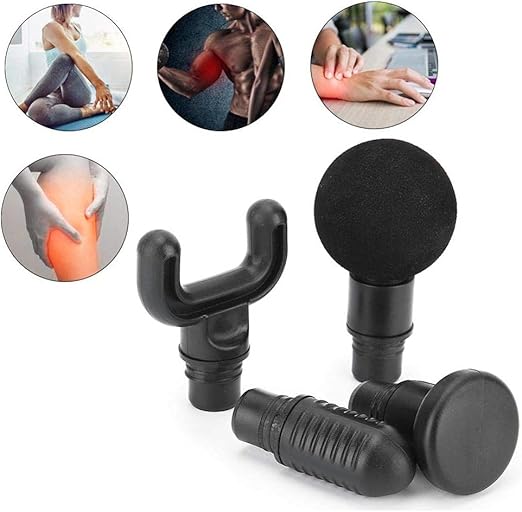 Massage Gun Heads, 4Pcs Adapter Bit For Massage Gun Fascia Massager Gun Adapter Replacement Head Massage Head Set