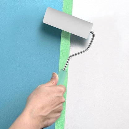 Small Paint Roller Kit: 4 Inch High Density Foam Paint Rollers for Easy Wall Painting and Staining, 1 Foam Rollers Replacement Included