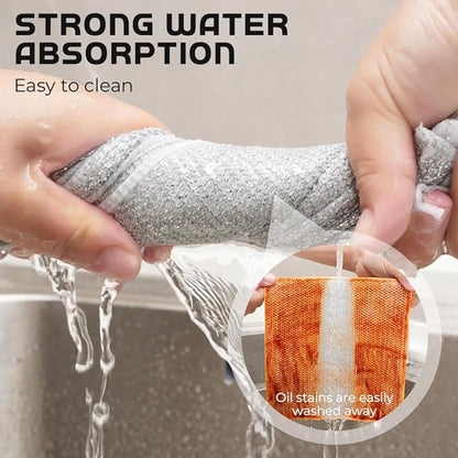 Multipurpose Wire Dishwashing Rags, 2024 New Metal Wire Dishwashing Cloths Towels Scrubs Cleans, Premium Scrubbing Wire Dishwashing Rags Non-Scratch Wire Dishcloth for Dishes, Sinks(5)
