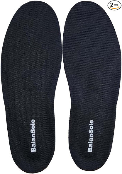 Wide Fit Insoles for Men 4E EEEE (Black)