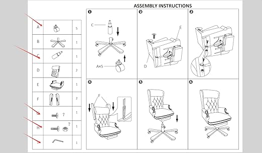 Durable Office Chair Accessories with Pulleys and Support Shaft, Easy to Install, Black