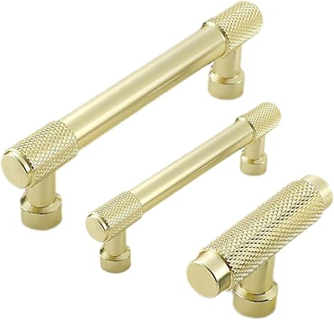 Gold Cupboard Handles Knurled 96mm128mm Hole Spacing Gold Kitchen Cupboard Handles Wardrobe Door Handles  Kitchen