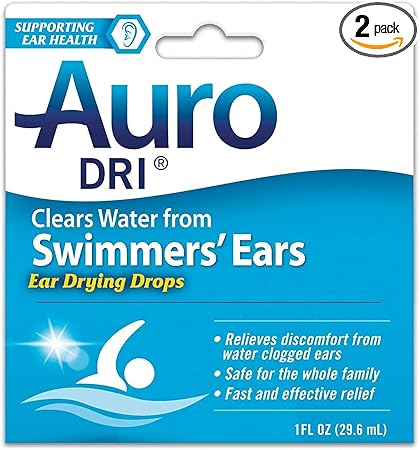 Auro-Dri - Ear Water Drying Aid, 1 Fl. Oz. (2 Pack Value Bundle)