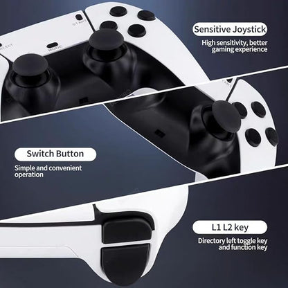 2 Pcs Wireless Retro Game Console, Gaming Stick 4k HDMI Output Built-in 40,000 Games 23 Emulators, 2.4GHz Wireless Controllers, Plug  Play Video Games with 128G TF Card for TV