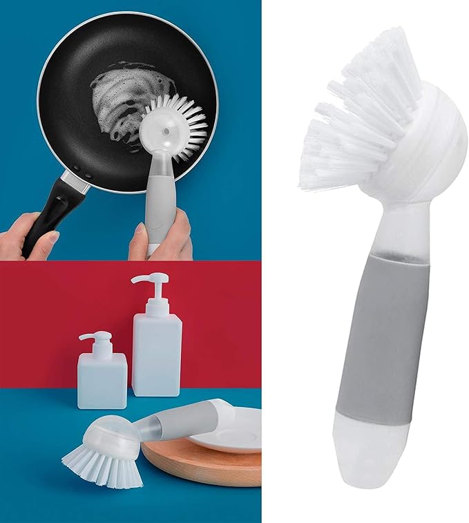 Cleaning Brush Manual Cleaner Dishwashing Brush Sink Scrubber Brush for Home Kitchen (Reservoir Brush)