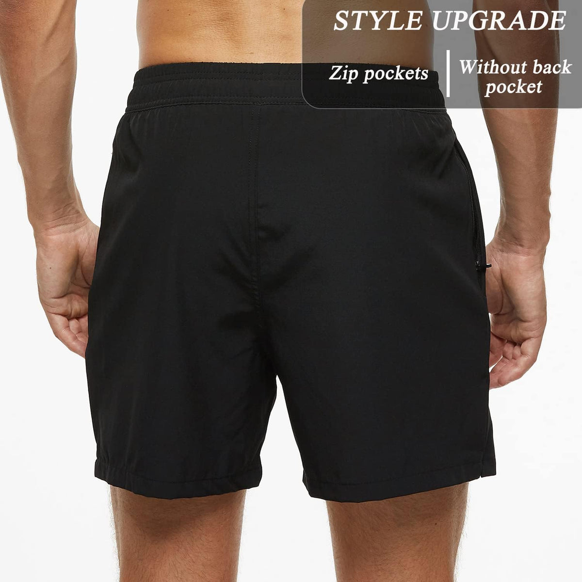 SILKWORLD Men's Swim Trunks Quick Dry Beach Shorts with Pockets