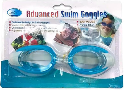Diving Glasses Waterproof Soft Silicone Anti Fog Children Swimming Goggles With Nose Clip and Earplugs.