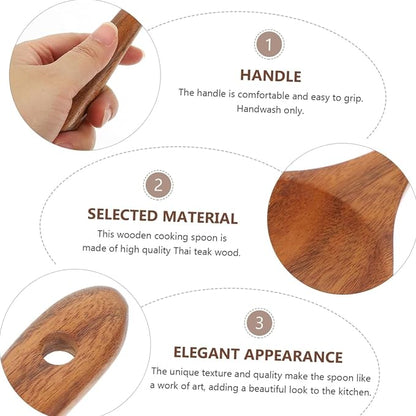 Wooden Mixing Spoon for Stirring Combining and Serving Food Kitchen Utensil