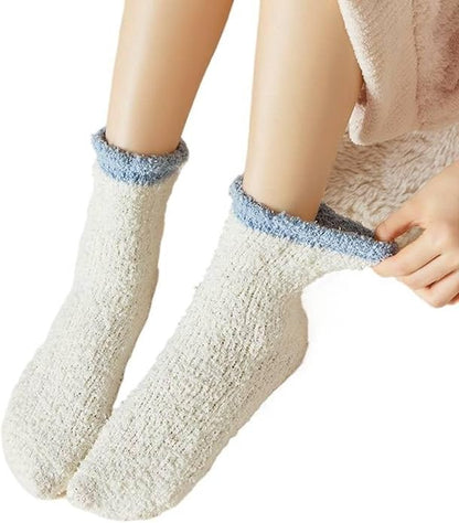 Winter warm and comfortable mid-calf super soft slippers socks