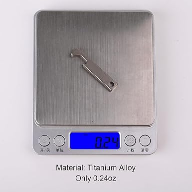 SW637 Mini Titanium Keychain Beer Bottle Opener,Bar Gifts for Men, Husband, Dad, Boyfriend,EDC Supplies for Outdoor Travel.Only 0.28oz weight