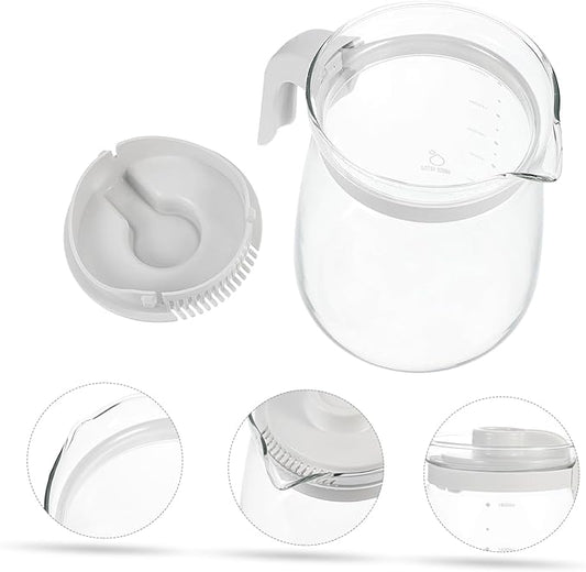 Large Glass Tea Pot Set Cold Water Bottle No Rust Stovetop Tea Kettle for Hot or Cold Beverages