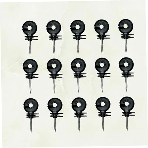 CHILDWEET Insulators for Electronic Fence 15pcs Post Insulators Material Fastening Wall Ring