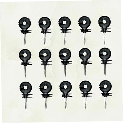 CHILDWEET Insulators for Electronic Fence 15pcs Post Insulators Material Fastening Wall Ring