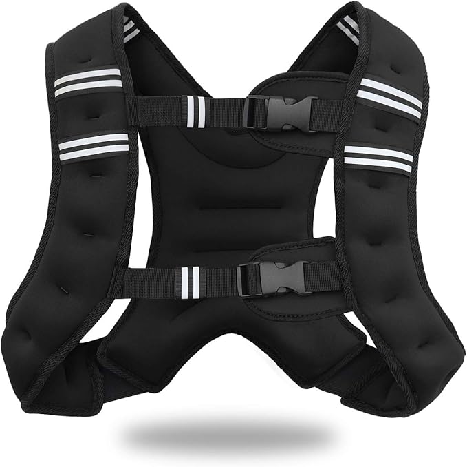 VIVITORY Weighted Vest Workout Equipment, 11lbs/18lbs Body Weight Vest for Men, Women, Strength Training, Running, Fitness, Muscle Building, Weight Loss, Weight lifting