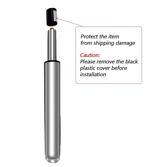 14" to 22" Long Adjustable Gas Lift Cylinder Tube for Office Chair Stool Replacement Parts,Heavy Duty Hydraulic Pneumatic Cylinder Shock Piston (8"Stroke)