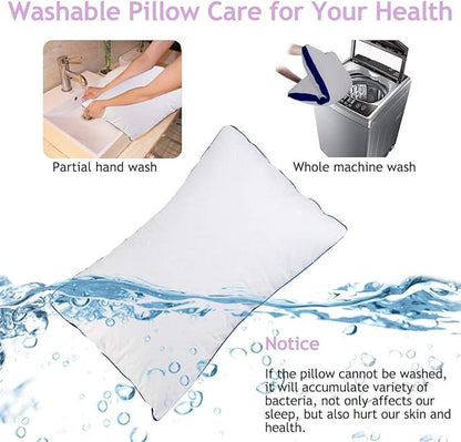 MoonRest Square Pillow Form Insert Hypoallergenic Sham Stuffer, 100 Polyester Microfiber Fill, Lined with Woven Cotton Blend Cover for Decorative Pillow Couch Sofa Bed Cushions 23 X 23