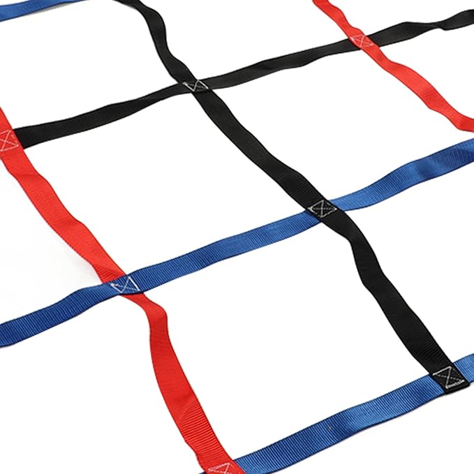 3-color climbing net for children, 661 pounds, 6.1 x 4.8 feet load, outdoor polyester climbing cargo net