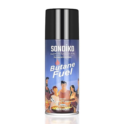 Sondiko Butane Refill, Premium Butane Fuel Canister, Premium Quality Fuel for Jet Flame Lighters and Torches