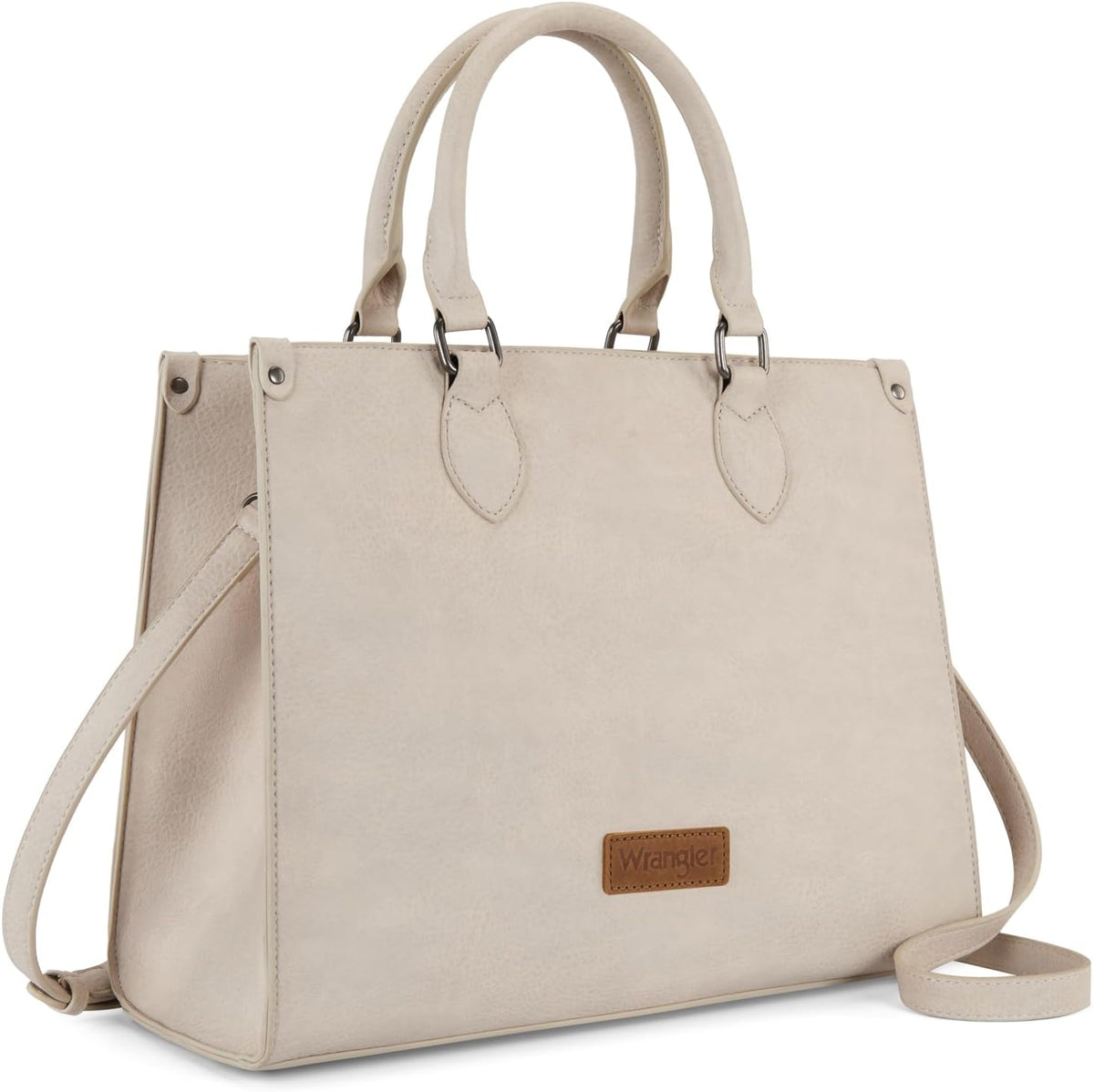 Brown Leopard Montana West X Wrangler Large Tote Bag for Women, Western Purse Work Shoulder Handbag with Crossbody Strap