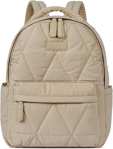 CLUCI Puffer Shoulder Bag Bundles with Quilted Backpack