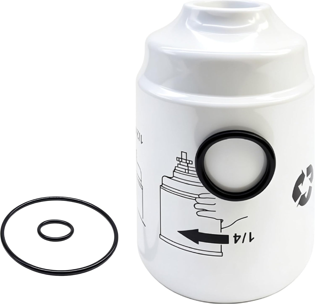 Fuel Filter TP3018 Compatible With Duramax 6.6L Chevy Silverado/GMC Sierra 2500HD 2001-2016 3500HD 2007-2016 Express/Savana 2500 3500 4500 2012 2013 2014 2015 2016 Diesel Engine,Vacuum packaging