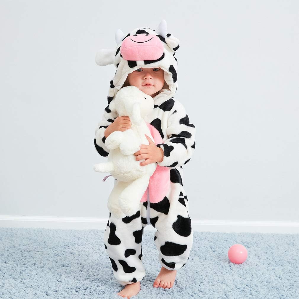Unisex Kids Baby Halloween Costumes Cartoon Outfit Hooded Homewear
