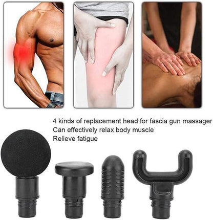 Massage Gun Heads, 4Pcs Adapter Bit For Massage Gun Fascia Massager Gun Adapter Replacement Head Massage Head Set