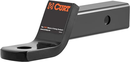 CURT 45030 Class 3 Trailer Hitch Ball Mount, Fits 2-Inch Receiver, 7,500 lbs, 1-Inch Hole, 2-In Drop, 34-Inch Rise
