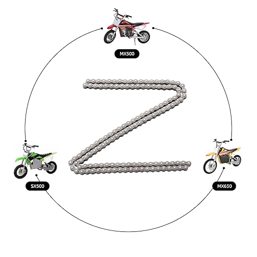 KAMIER 25 Roller Chain 132 Link with Drive Chain Breaker for Razor MX500 MX650 SX500 Mcgrath Dirt Rocket Bike Off Road Motocross Pit Bike Kids Electric Scooter Moped Mini Pocket Bike Heavy Duty Parts