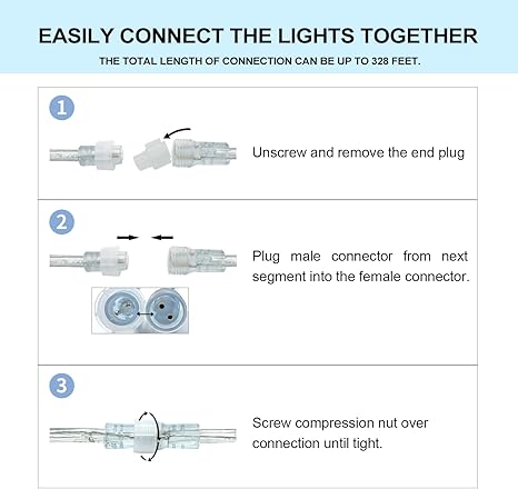 10 ft LED Rope Lights, 108 LED Connectable and Flexible Tube Lights,Rope Lights for Bedroom,Garden,Patio,Deck,Backyard,Kitchen,Christmas Decoration(White)