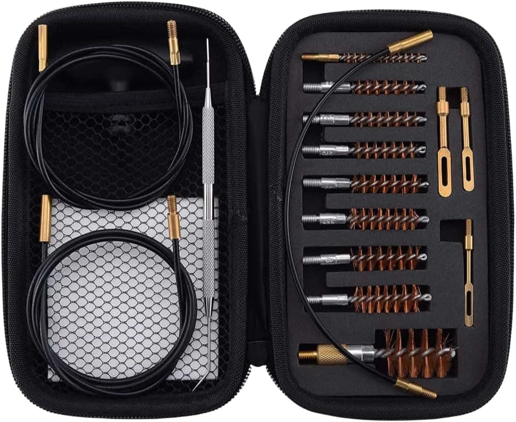 Gun Brush Cleaning Kit Gun Pipe Descaling Polishing Tool Copper Wire Brush Set Cal .17 .22 .28 .30 .243 .357 .40 .45 12GA (Missing 1.30 Slotted Tip)