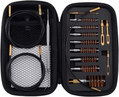 Gun Brush Cleaning Kit Gun Pipe Descaling Polishing Tool Copper Wire Brush Set Cal .17 .22 .28 .30 .243 .357 .40 .45 12GA (Missing 1.30 Slotted Tip)